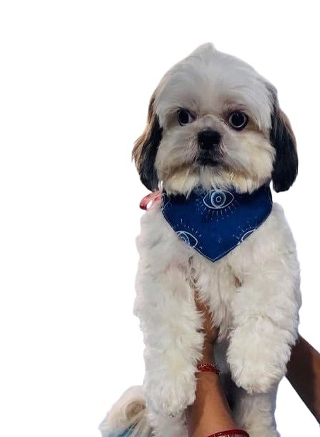 15 BUTTONS Nazar na Lage Printed Bandana for Dogs | Super Soft Light Weight | Comfortable & Breathable Dog Clothing | Adjustable Trendy Printed Bandana with Elegant Design (S) - Image 1